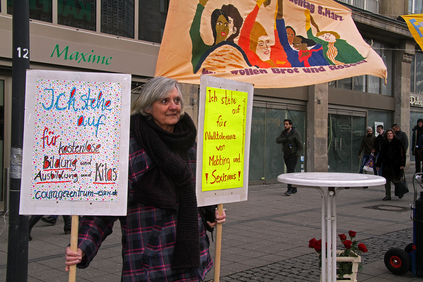 8. März 2016, Straßenaktion in Essen